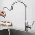 Mitigeur de Cuisine en Inox avec Douchette Extractible - B