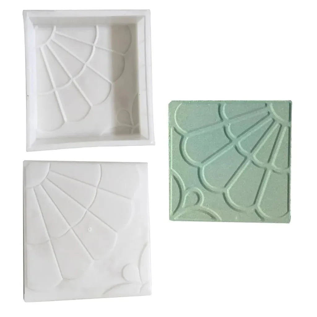 Moule pour Dalle Carrée Jardin & Allée Motifs Géométriques - A