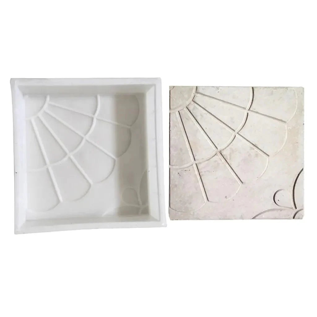 Moule pour Dalle Carrée Jardin & Allée Motifs Géométriques - B