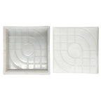 Moule pour Dalle Carrée Jardin & Allée Motifs Géométriques - C