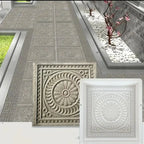 Moule pour Dalle Décorative Motif Rosace Allée & Jardin -