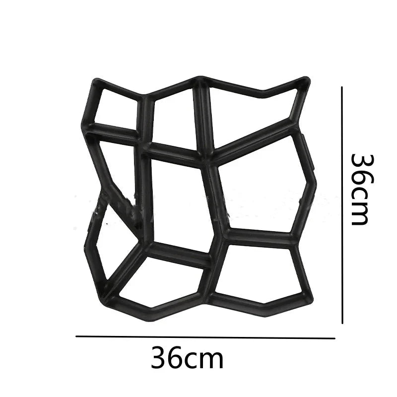 Moule pour Dalle Décorative Motif Rosace Allée & Jardin -