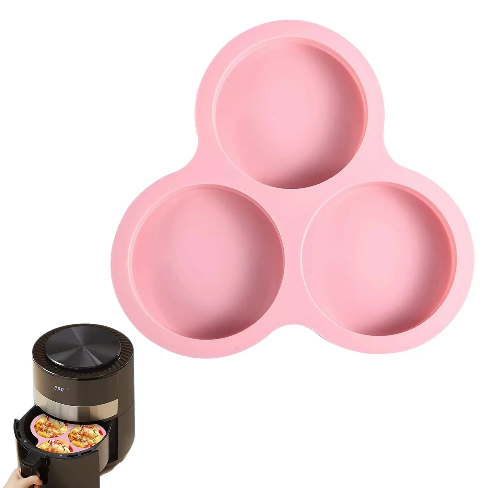 Moule Rond en Silicone Air Fryer - A
