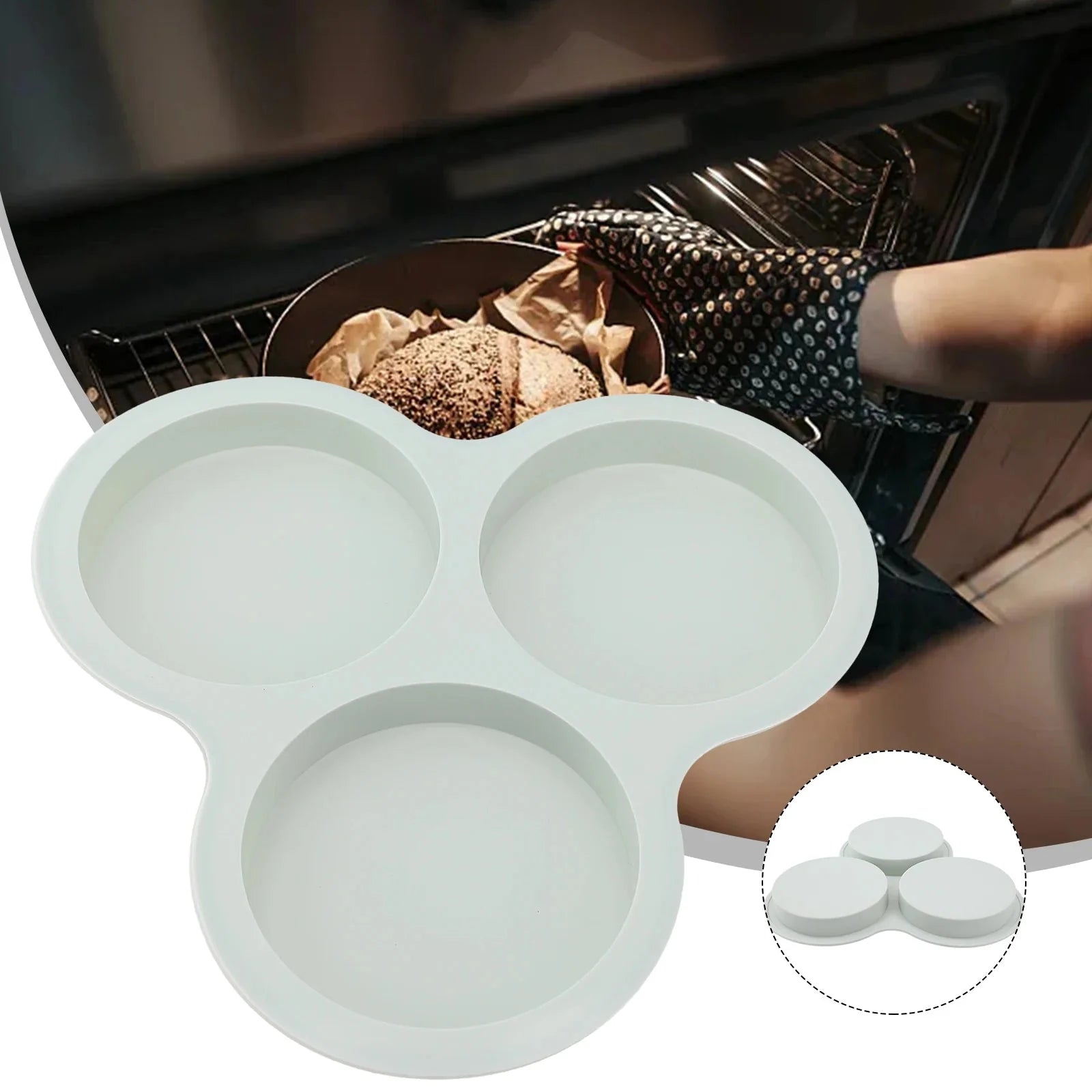 Moule Rond en Silicone Air Fryer - A