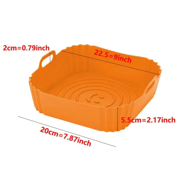 Moule Silicone Carré pour Air Fryer - I
