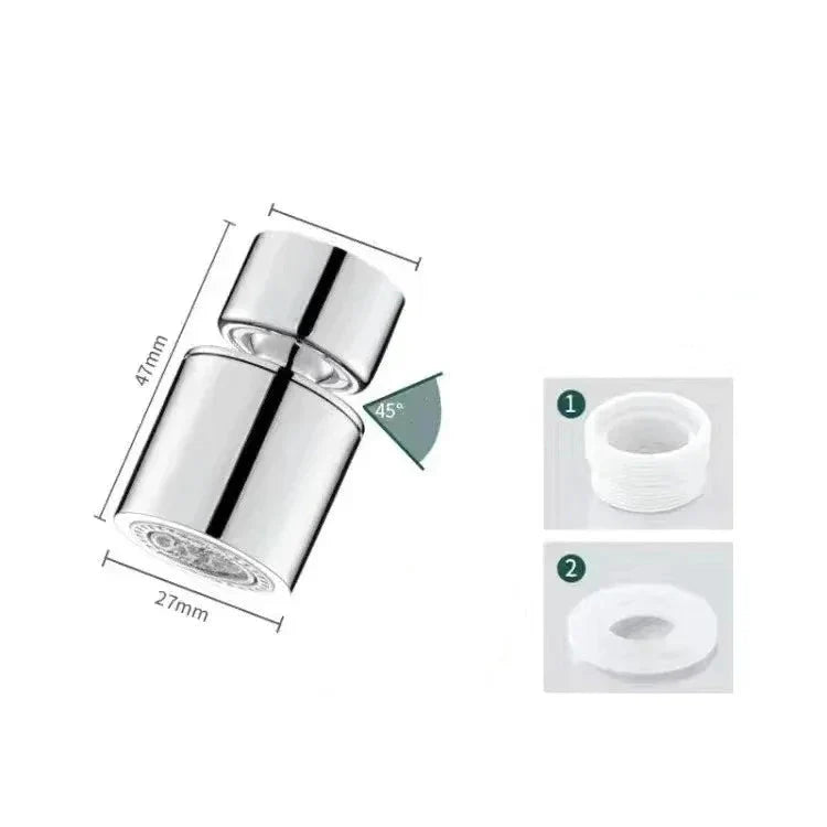 Mousseur Robinet Orientable 2 Jets - Chrome court
