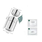Mousseur Robinet Orientable 2 Jets - Chrome long