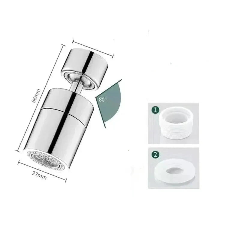 Mousseur Robinet Orientable 2 Jets - Chrome long