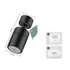 Mousseur Robinet Orientable 2 Jets - Noir court
