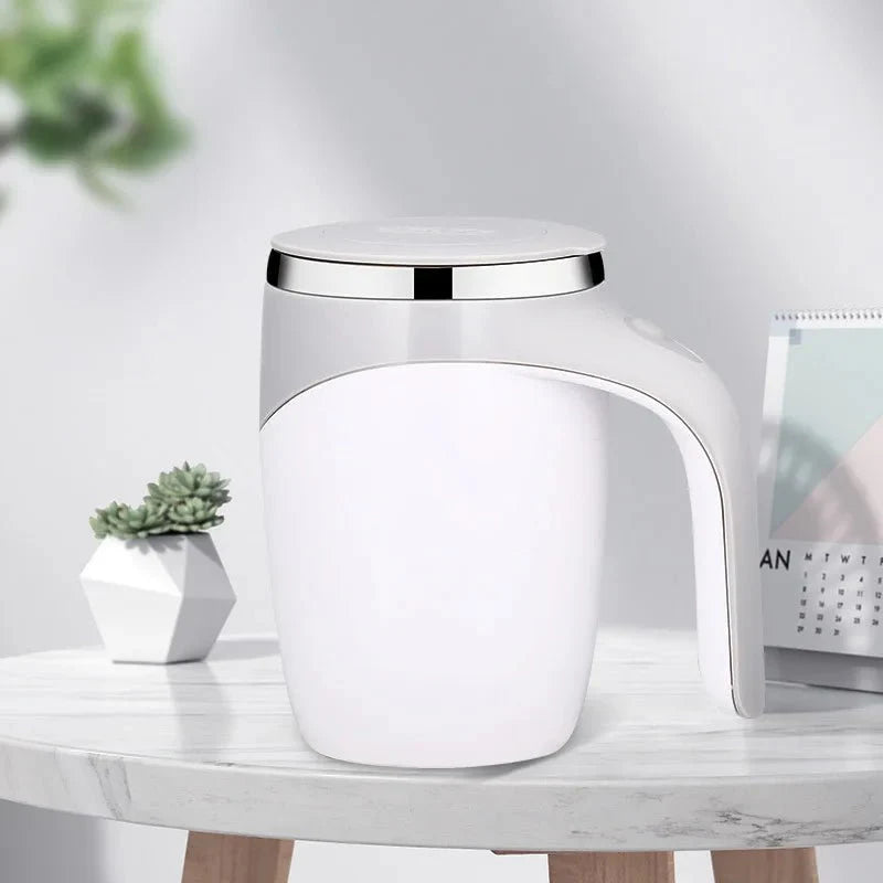 Mug Auto - Mélangeur Électrique - Blanc