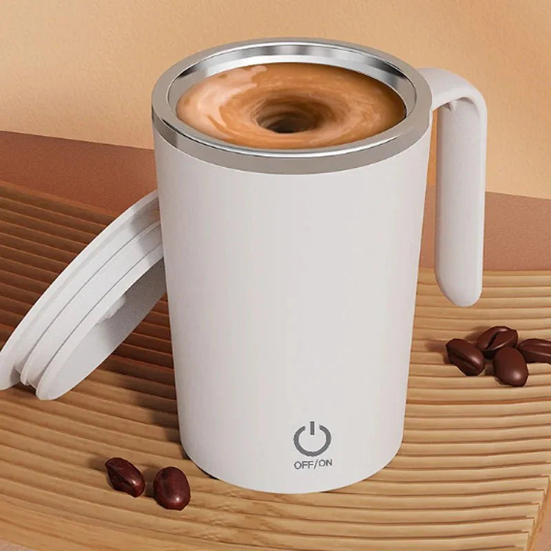 Mug Auto - Mélangeur Rechargeable USB 400ml - Blanc