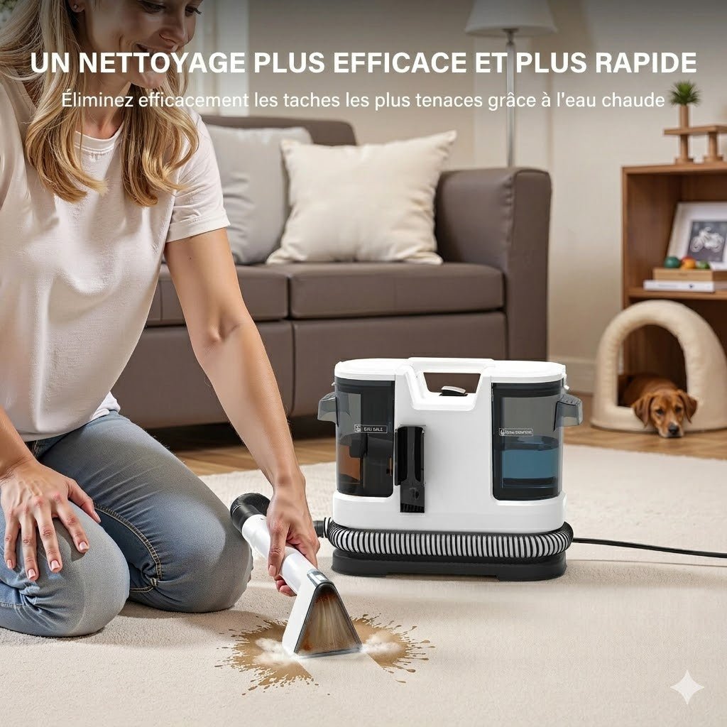 Nettoyeur Aspirateur Canapé Tissu Matelas & Tapis -