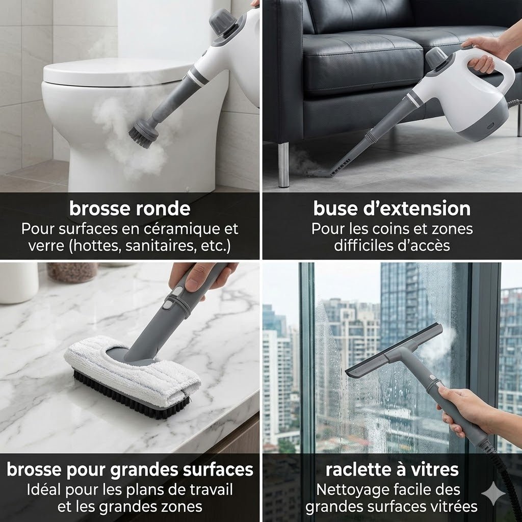 Nettoyeur Vapeur à Main - Blanc