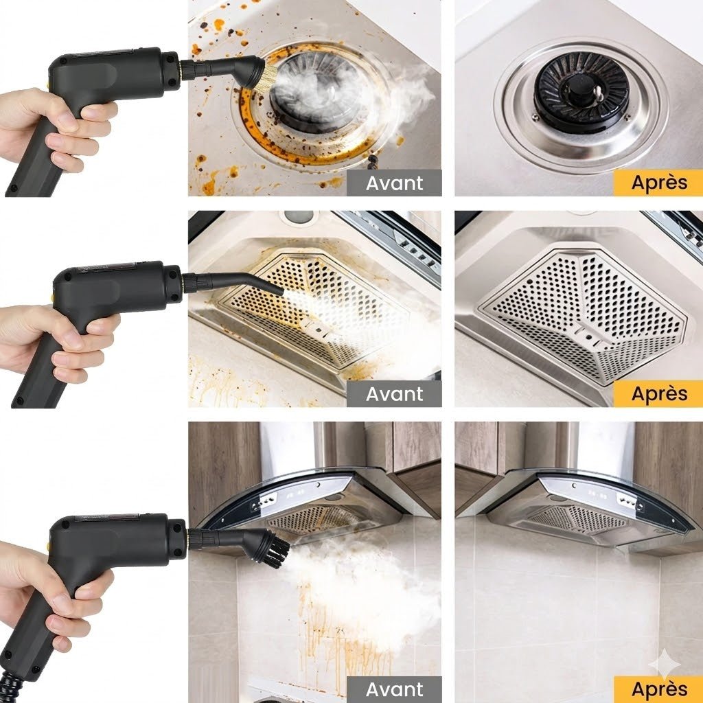 Nettoyeur Vapeur Canapé Tapis Vitre & Autre - Jaune