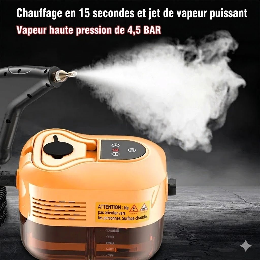 Nettoyeur Vapeur Haute Pression - Noir