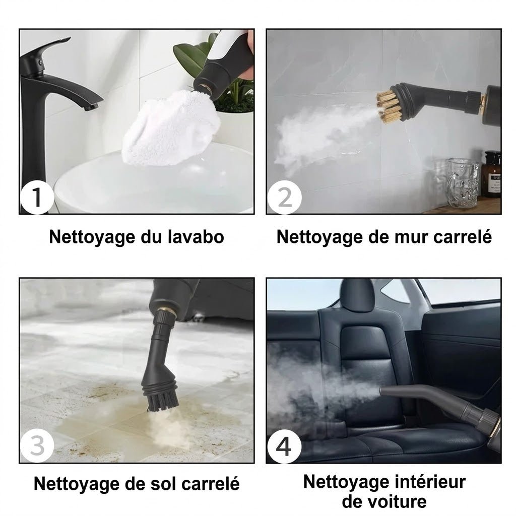 Nettoyeur Vapeur Portable - Gris