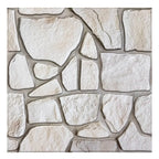 Panneau Mural Adhésif 3D Imitation Pierre Lot de 10 - Marron
