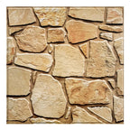Panneau Mural Adhésif 3D Imitation Pierre Lot de 10 - Marron