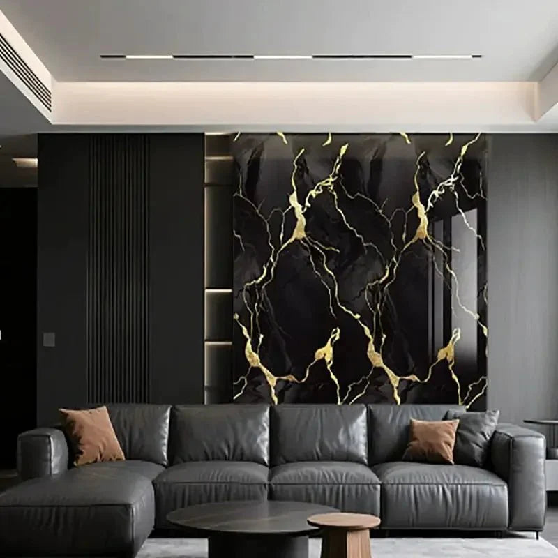 Panneau Mural Effet Marbre Adhésif - A