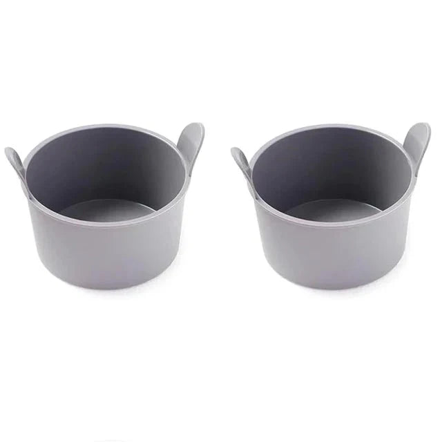 Petit Moule en Silicone Air Fryer - Gris 2pcs