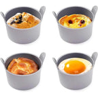 Petit Moule en Silicone Air Fryer - Gris 4pcs