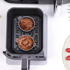 Petit Moule en Silicone Air Fryer - Noir 2pcs