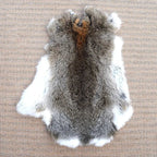 Petit Tapis en Fausse Fourrure Forme Irrégulière 36x23 cm - A