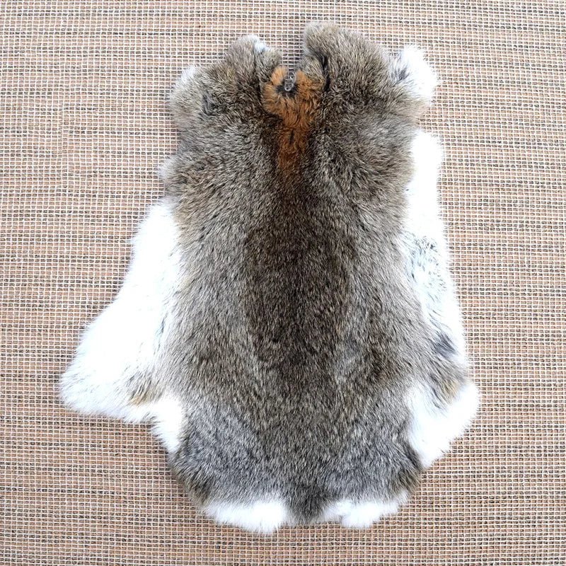 Petit Tapis en Fausse Fourrure Forme Irrégulière 36x23 cm - A