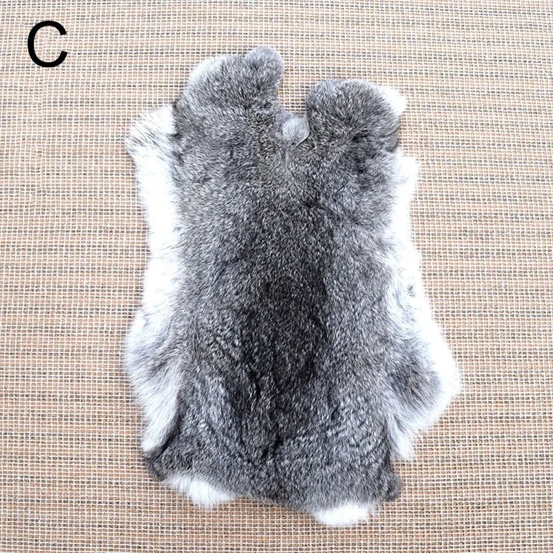 Petit Tapis en Fausse Fourrure Forme Irrégulière 36x23 cm - C