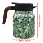 Pichet Isotherme Acier Inoxydable Double Paroi Design Floral - A