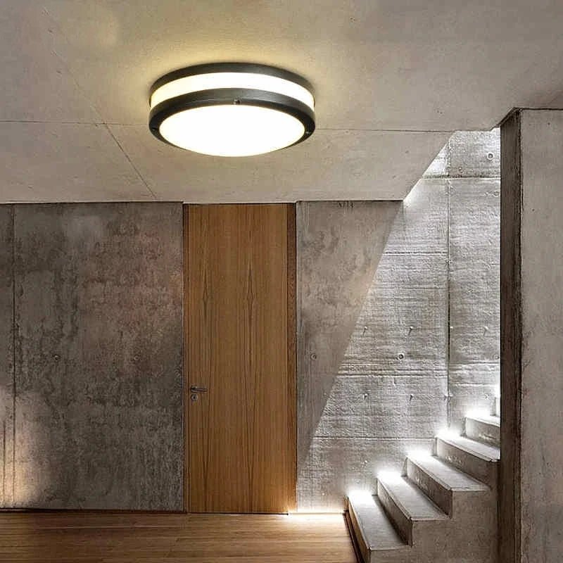 Plafonnier Extérieur LED Waterproof - Noir