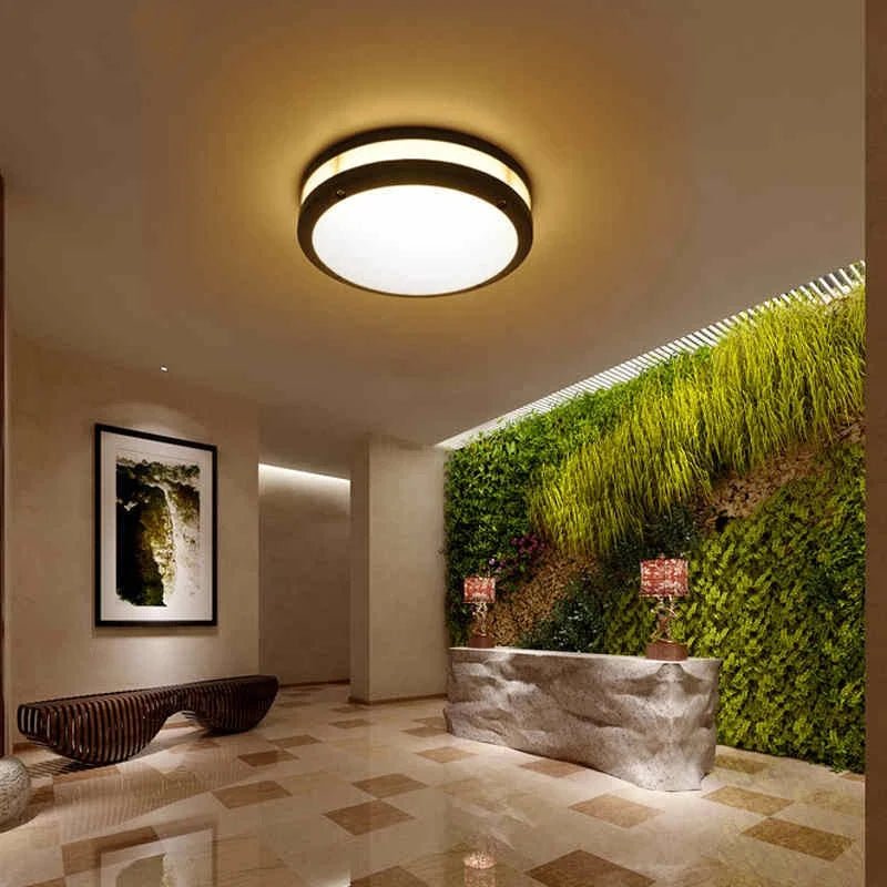Plafonnier Extérieur LED Waterproof - Noir