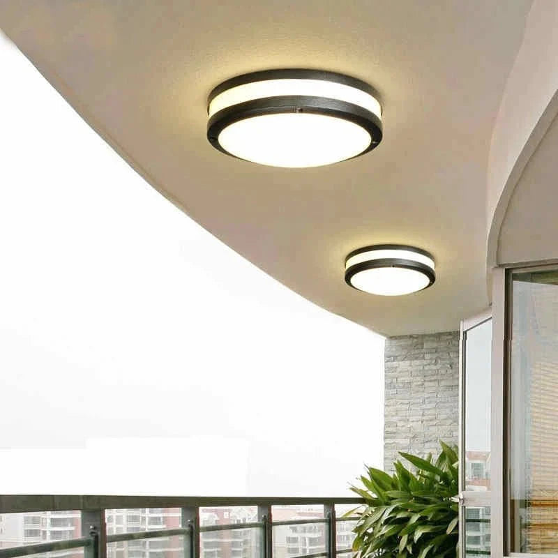 Plafonnier Extérieur LED Waterproof - Noir