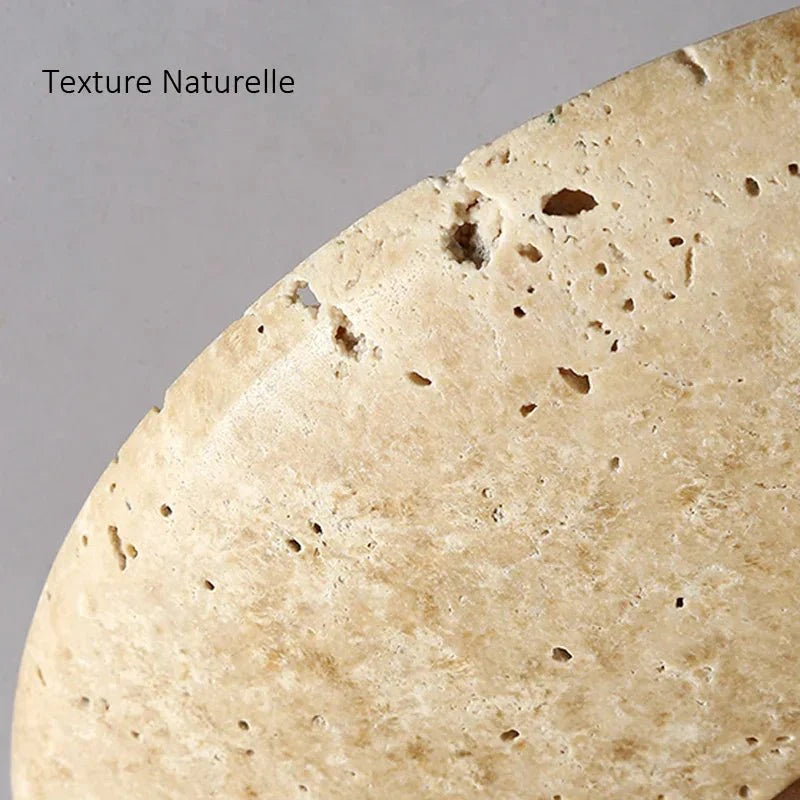 Plafonnier Extérieur Rond en Pierre -
