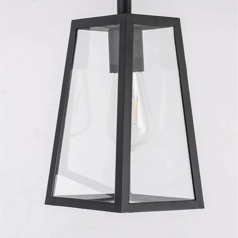 Plafonnier Extérieur style Lanterne Rétro Noir -