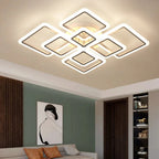 Plafonnier LED Moderne Géométrique Carré - 8 Têtes