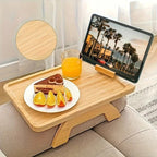 Plateau Bois Rectangulaire pour Accoudoir Canapé -