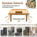 Plateau Bois Rectangulaire pour Accoudoir Canapé -