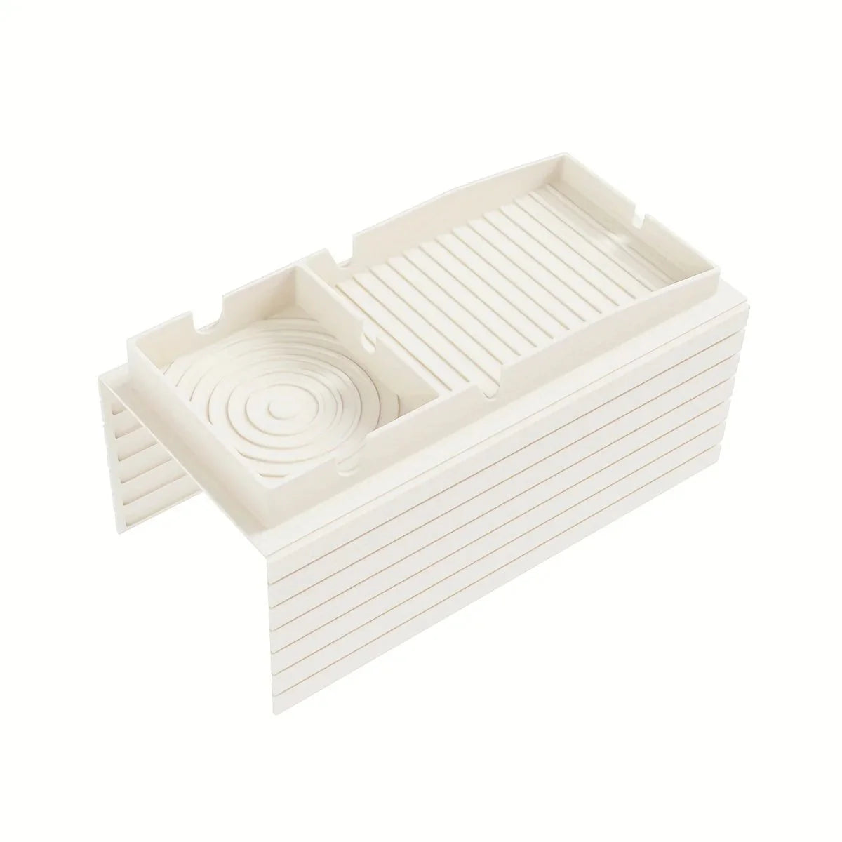 Plateau pour Accoudoir Canapé en Silicone - Blanc