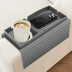 Plateau pour Accoudoir Canapé en Silicone - Gris
