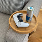 Plateau Rond Bois pour Accoudoir Canapé -