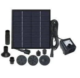 Pompe de Fontaine Solaire Extérieure avec Panneau Solaire - 1.5W