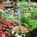 Pompe de Fontaine Solaire Extérieure avec Panneau Solaire - 1.5W
