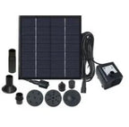 Pompe de Fontaine Solaire Extérieure avec Panneau Solaire - 2.5W