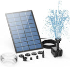 Pompe de Fontaine Solaire Extérieure avec Panneau Solaire - Rectangle 2.5W