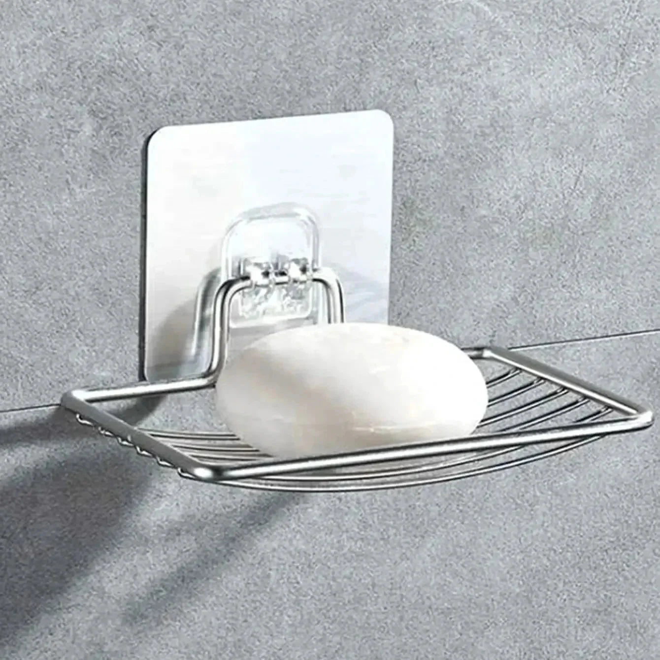 Porte Savon Mural Grille - Noir
