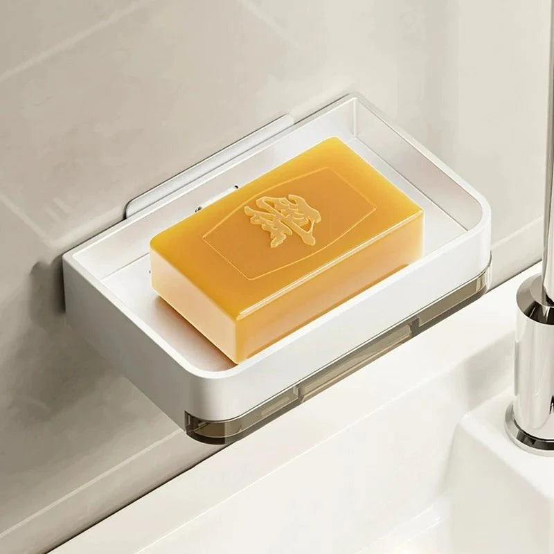 Porte Savon Mural Sans Écoulement - Blanc