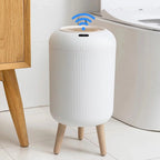 Poubelle Automatique Design Scandinave 10L - Blanc