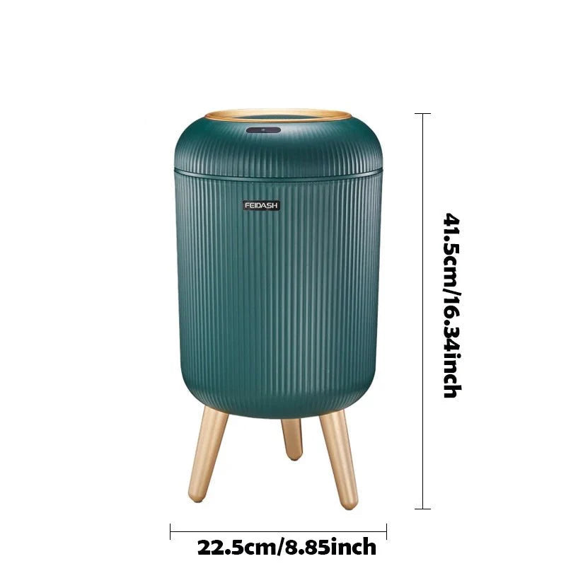Poubelle Automatique Design Scandinave 10L - Vert