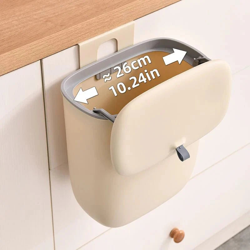 Poubelle Cuisine Suspendue avec Couvercle - 5.8L